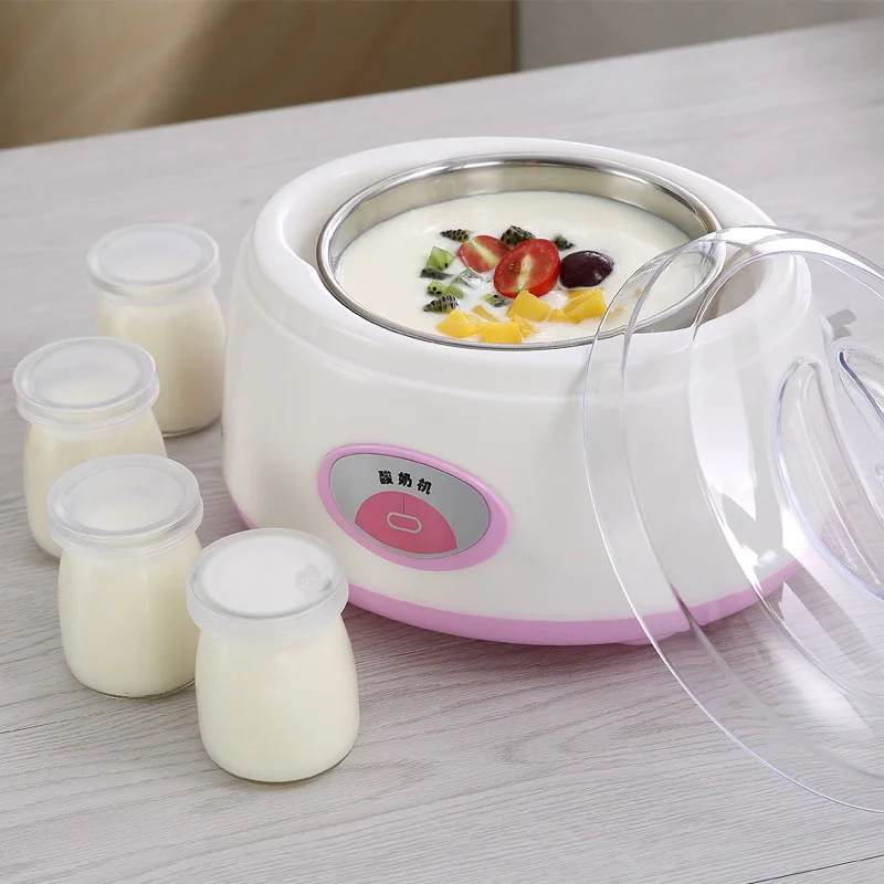 

Машина для разделения стаканов йогурта, машина для рисового вина Natto, 1 литр, из нержавеющей стали, бытовая мини-машина