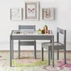 Hunter 3-Piece Kiddy Table & Chair Kids Set, Grey 1