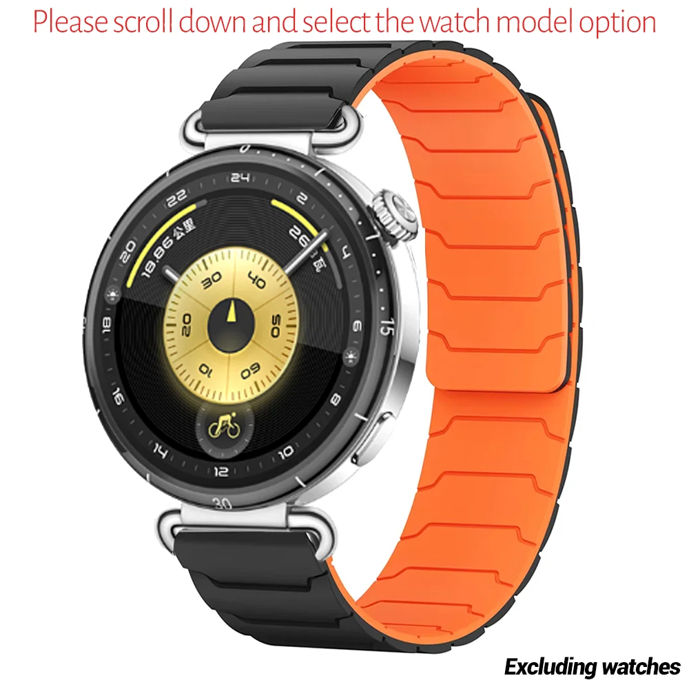 Magnetic Silicone Watch Strap - Adjustable Multi-Size Wristband Accessory