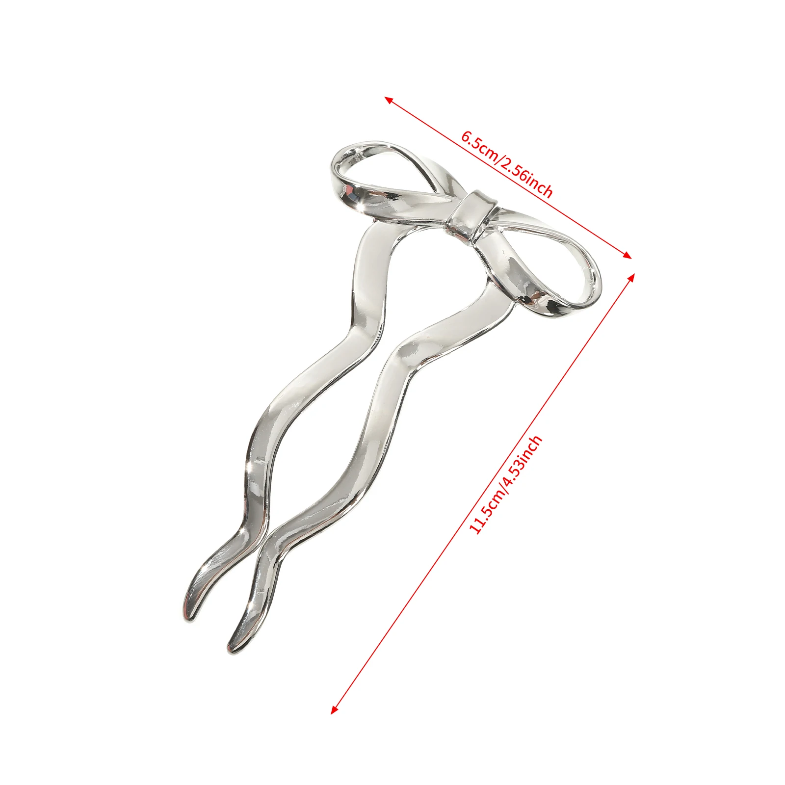 1pc Bowknot Hair Fork Fashion Elegant Hairpin Women Temperament Headwear Alloy Hair Sticks Girls New Hair Clips Accessories