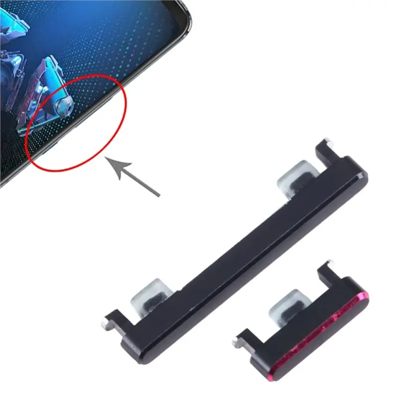 Asus ROG Phone 5 ZS673KS 수리 부품 금속 스위치용 교체 사이드 키 세트 전원 버튼 볼륨 조절