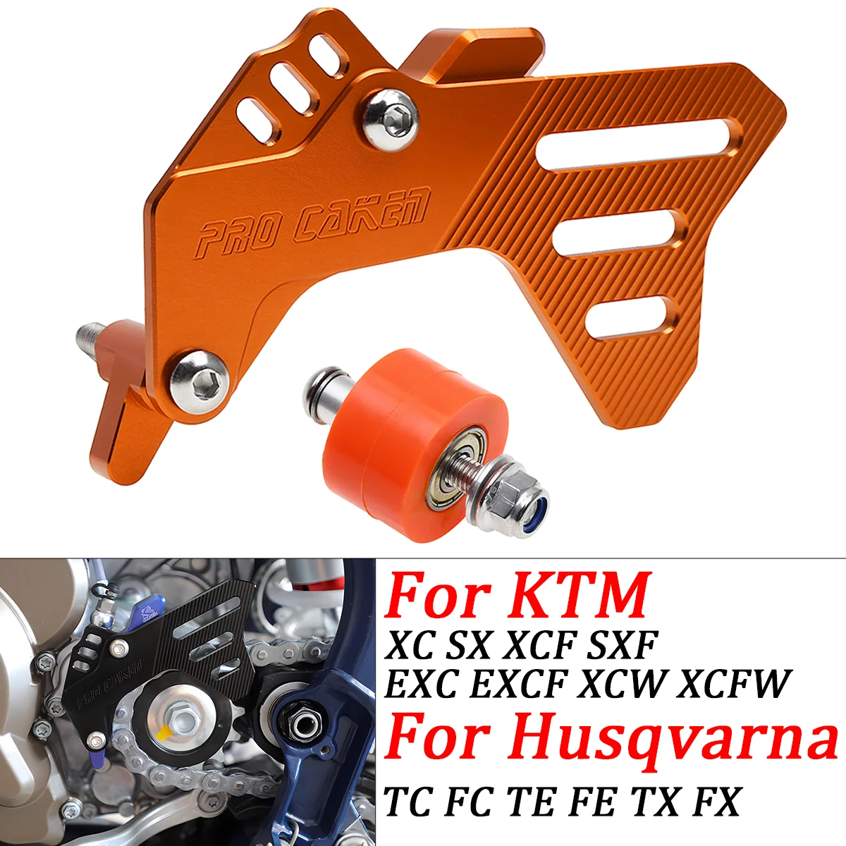 Motorrad Modifikation Zubehör CNC Ritzel Abdeckung Fall Saver Schutz Kette Schutz Für KTM SX SXF EXC EXC-F XC XCF