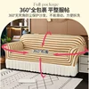Sofa Cover All-Inclusive Universal Lazy Non-Slip Seersucker Milky White Integrated Elastic Sofa 2