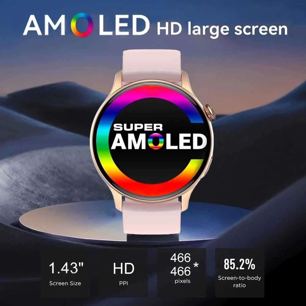  AMOLED ũ Ǯ ġ Ʈ ġ, IP68   ȭ,  ƮϽ ġ, ȵ̵ iOS, 2024 ǰ