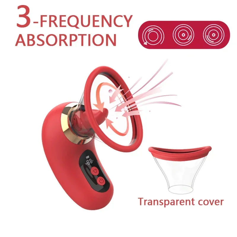 5 IN1 Sucking Vibrator Rose Sex Toy for Women 3 Sucking 9 Tongue Licking LCD Display Removable Cup G Spot Clitoral Stimulator 3