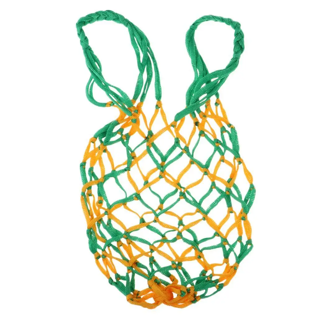 

Mesh Ball Bag Basketball Ball Carry Mesh Storage Net Bag Holder Green Yellow