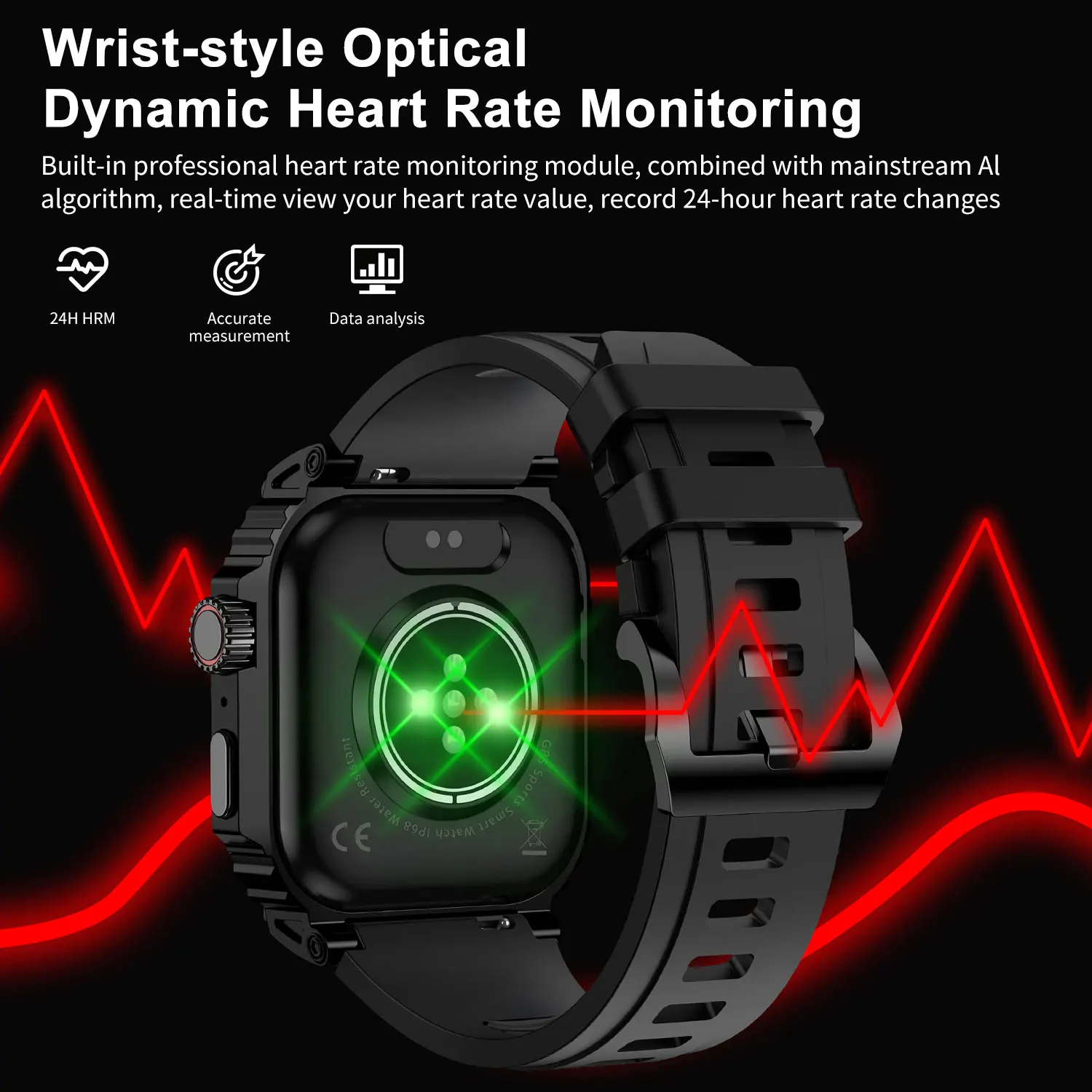MISIRUN  ߿  GPS Ʈ ġ,  ȭ, ǰ ͸, IP68 ,  ƮϽ Ʈġ, 410mAh