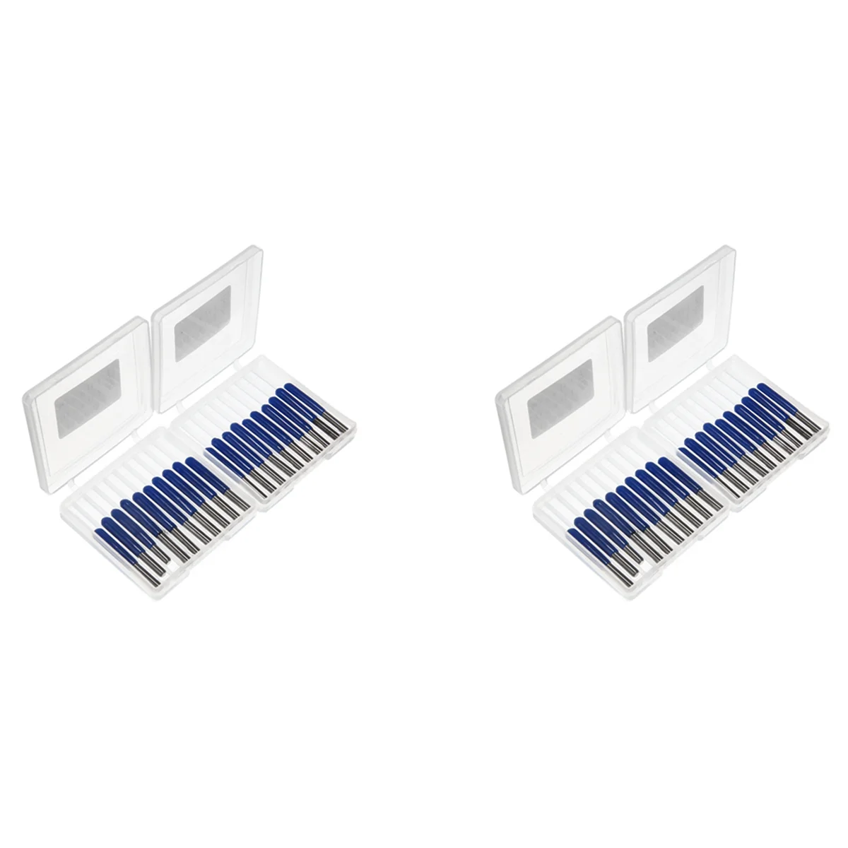 Punte Per Incisione Pcb In Metallo Duro Da 40 Pezzi Punta Per Router Cnc Da 3.175Mm 10/15/20/30 Gradi Strumenti Per Fresa