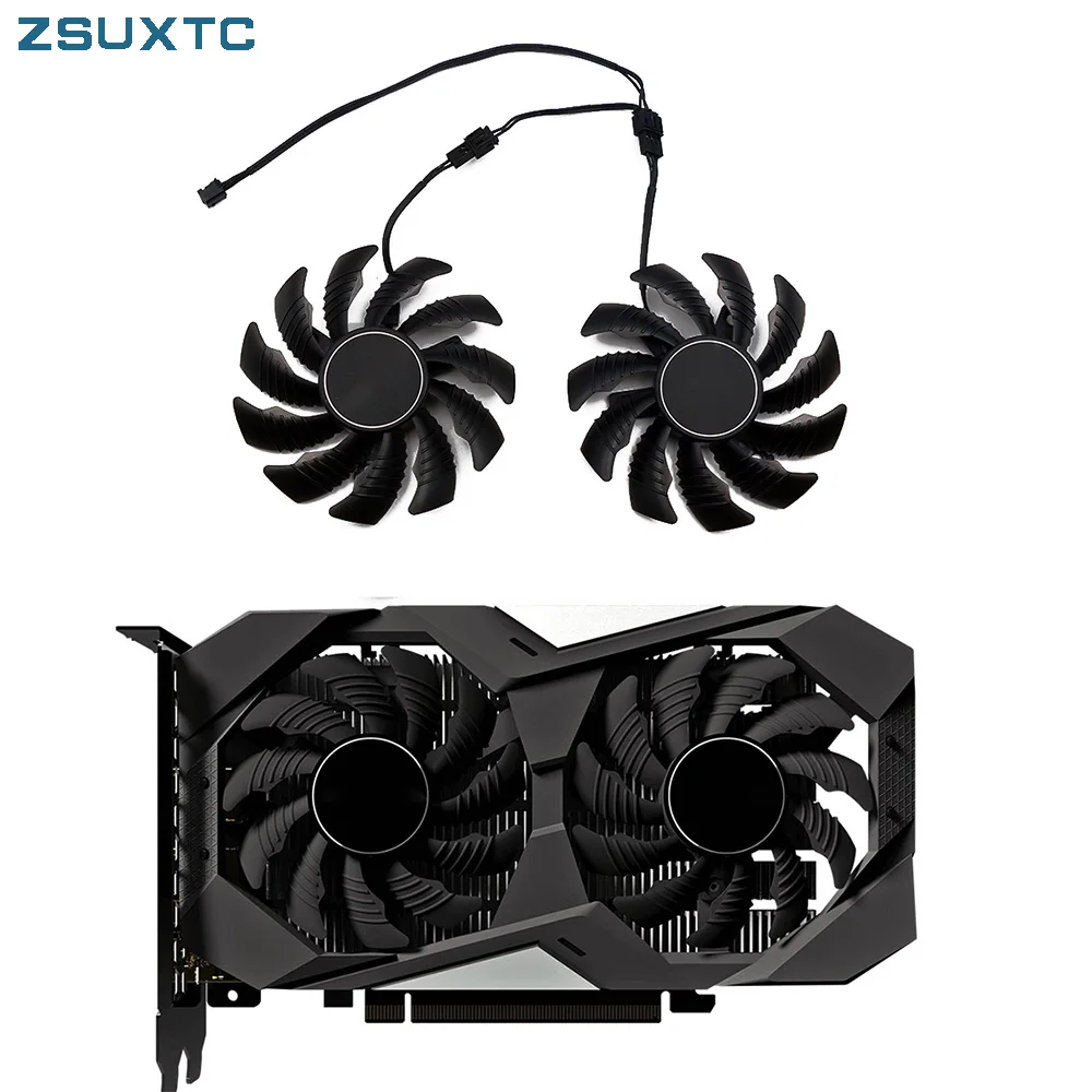 2 Pz/Lotto 2Pin + 3Pin Gtx1650 Per Gigabyte Geforce Gtx 1650 Oc Cn 4G Ventola Della Scheda Grafica Muslimata