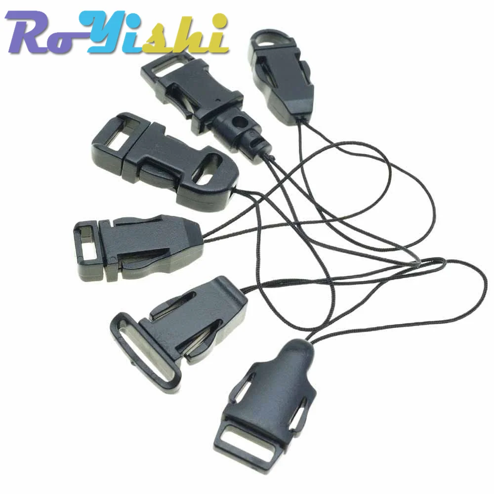 10 Pcs/Pack Detachable Buckle For Lanyard Worker Tag ID Card Holder Lanyard Accessories