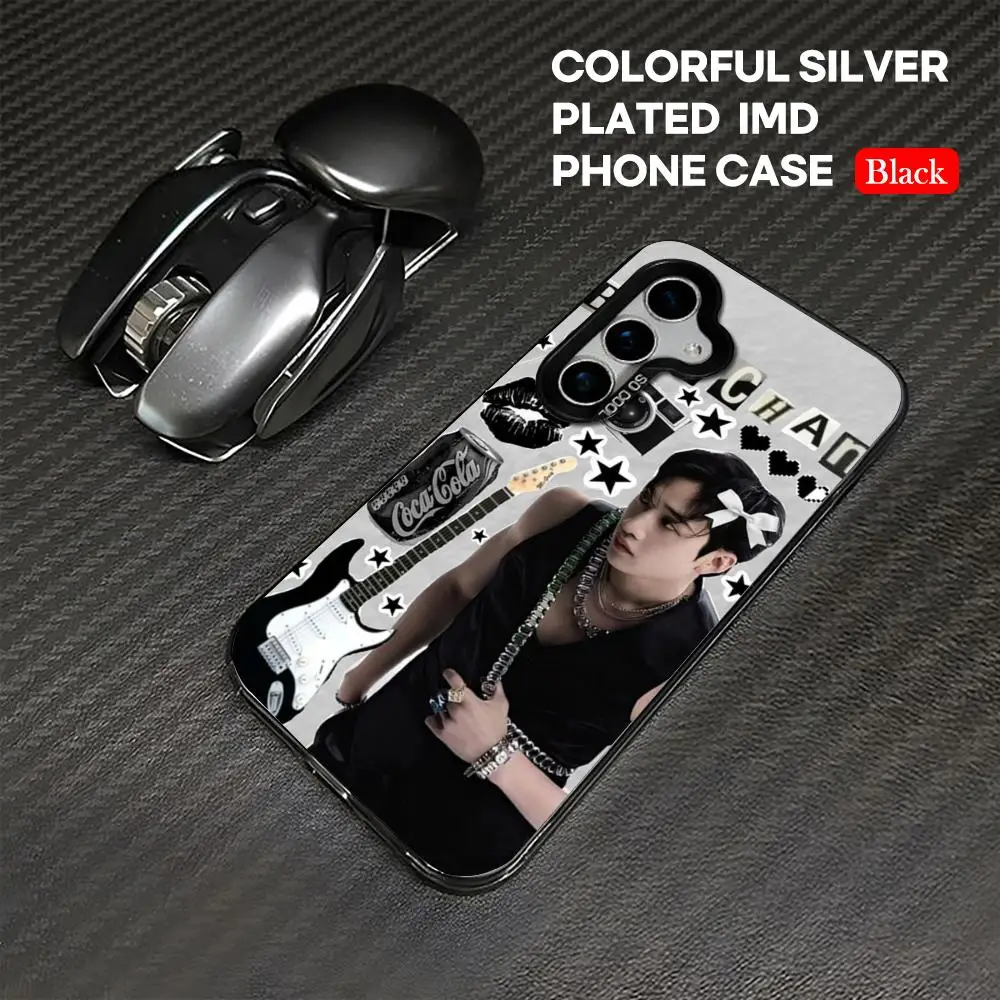 Vibrant Silver IMD Phone Case with Korean Singer Design