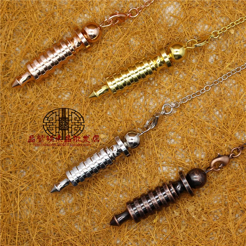 

Металлический маятник для приманки маятника, маятник для гадания, радиация, лечение женских и мужских амулет, Шарм-ювелирные изделия в форме винта