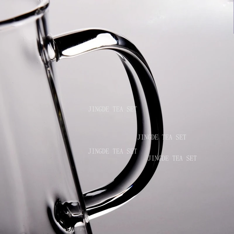 Heat Resistant High-temperature Glass Thickened Fair Cup with Tea Leakage Kung Fu Teaset Square Tea Divider Tea Set Accessories