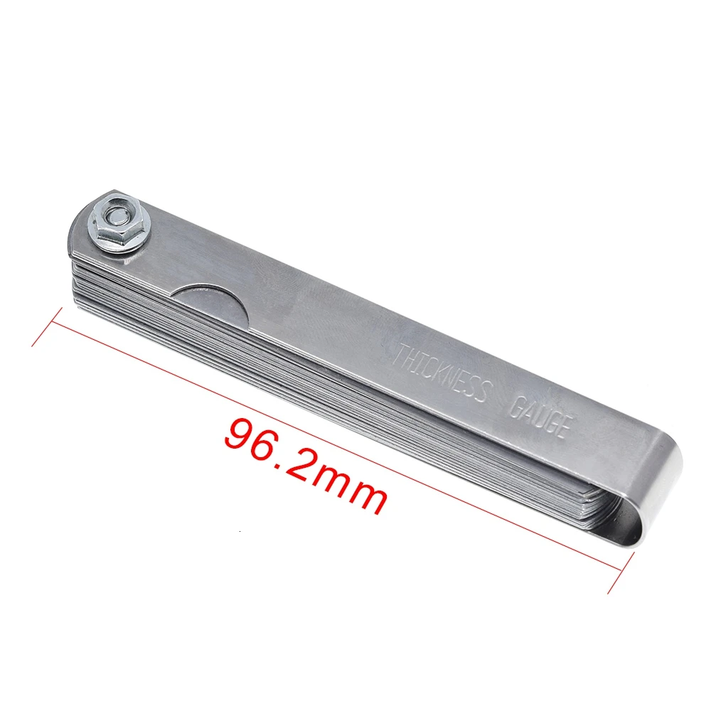 32 Blades Metric Thickness Gage Set Tappet Valve Feeler Gauge Measuring Range 0.04mm-0.88mm