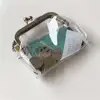 2024 Iron Mouth Clip Wallet Transparent Coin Purse Lipstick Credit ID Card Portable Bus Card Holder Multifunctional Change Purse 2