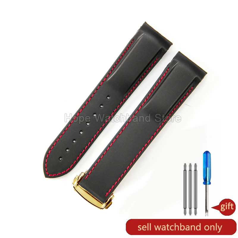 Omega Seamaster Vibrant Orange Silicone Watchband - Durable, Heat-Resistant & Soft-Textured