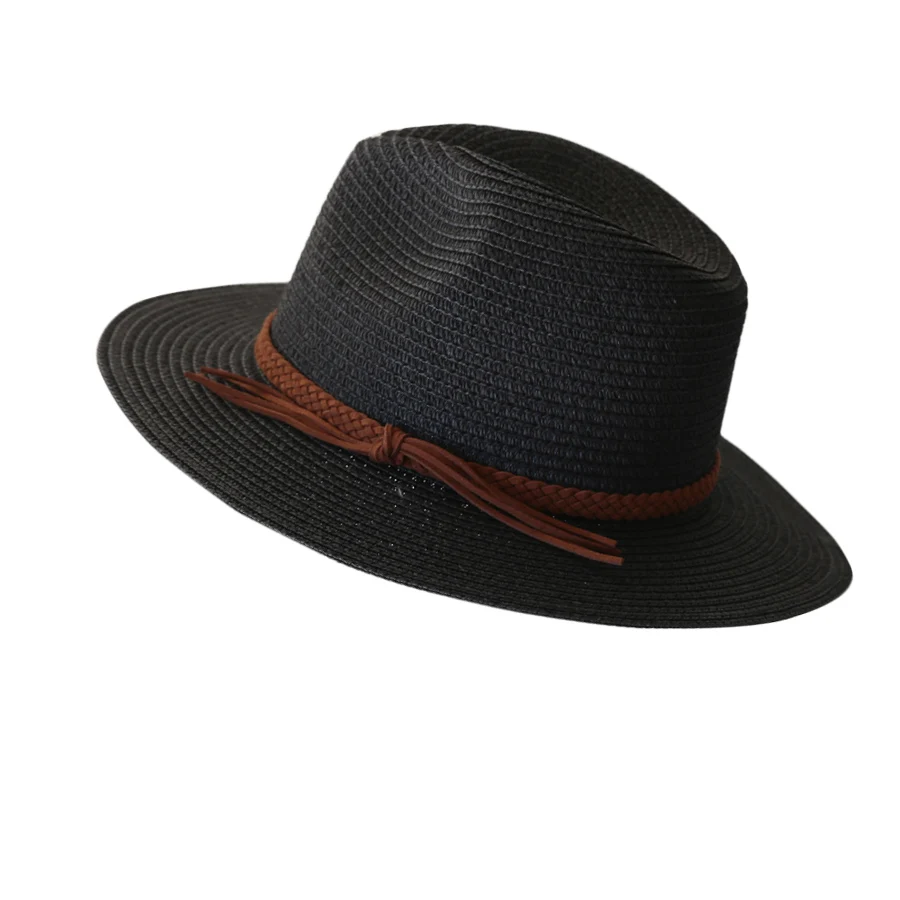 Wide brim Panama straw hat for UV sun protection – ideal for beach, summer, and outdoor use for men and women