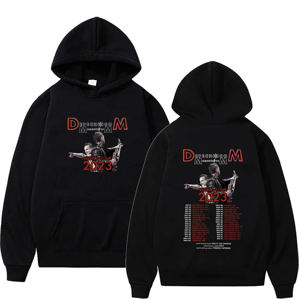 

British Band Depeche Cool Mode Memento Mori World Tour 2023 Hoodie Men Women's Oversized Sweatshirt Male Fleece Cotton Hoodies