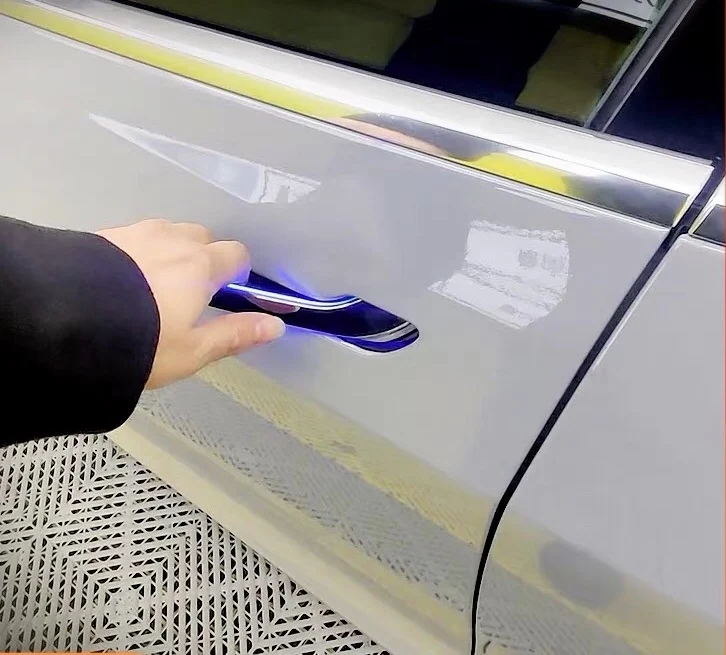 

Автомобильная автоматическая дверная ручка, умные электрические автоматические дверные ручки, электрическая дверная ручка со светодиодом, модель 3