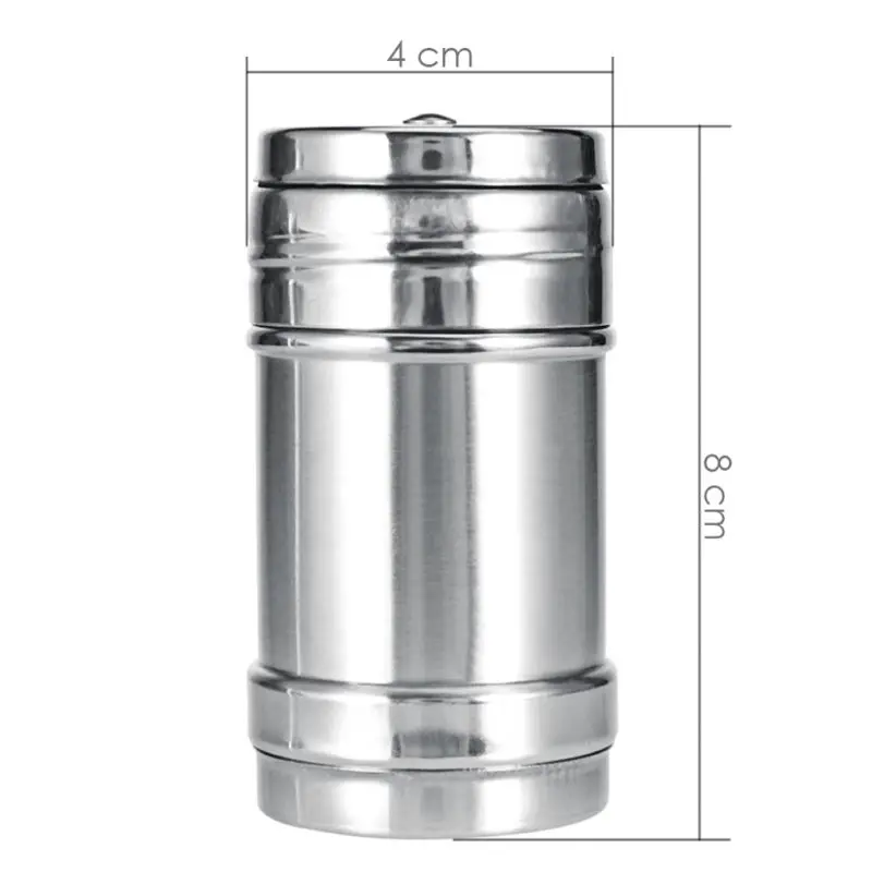 

Suitable Useful Parts Quality Shaker Travel Home Kitchen Salt Seasoning Gadget Pepper Portable Stainless Steel
