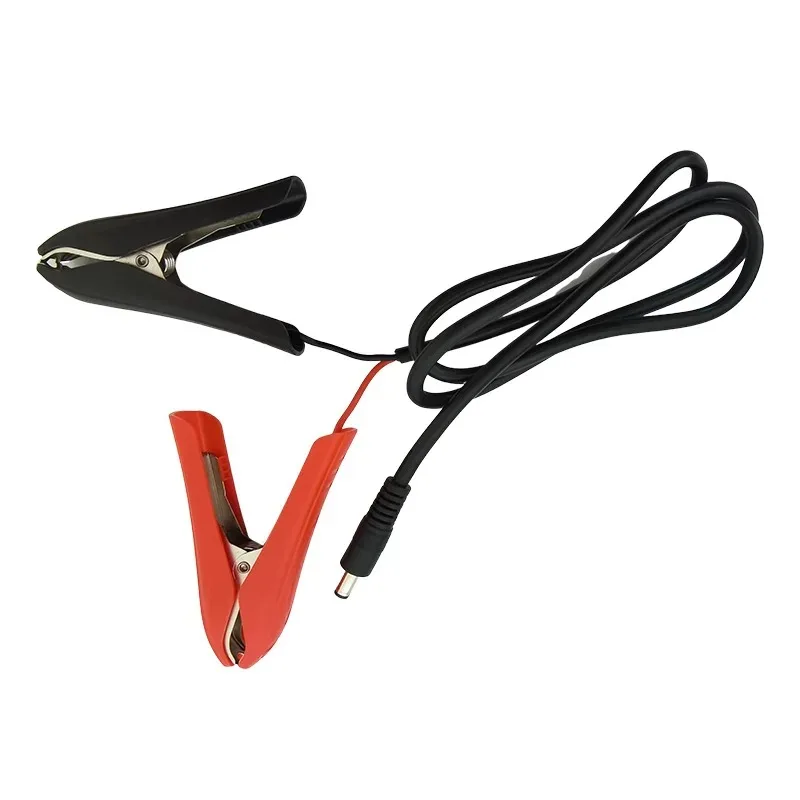 DC Alligator Clips 5.5*2.1mm DC Connector 1m Cables with Alligator Clips for Automotives Car Battery Power DIY Battery Wiring PV System Accessories