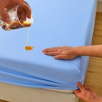 Protecteur de matelas matelassé imperméable, housse de matelas respirante, drap-housse Anti-acariens et antibactérien (sans taie d'oreiller), 1 pièce 3