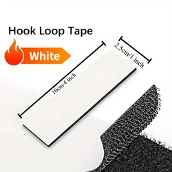 Nylon Seamless Double - Sided Adhesive Tape - High - Quality, Durable Fastening Strips - 16 pairs (WHITE)