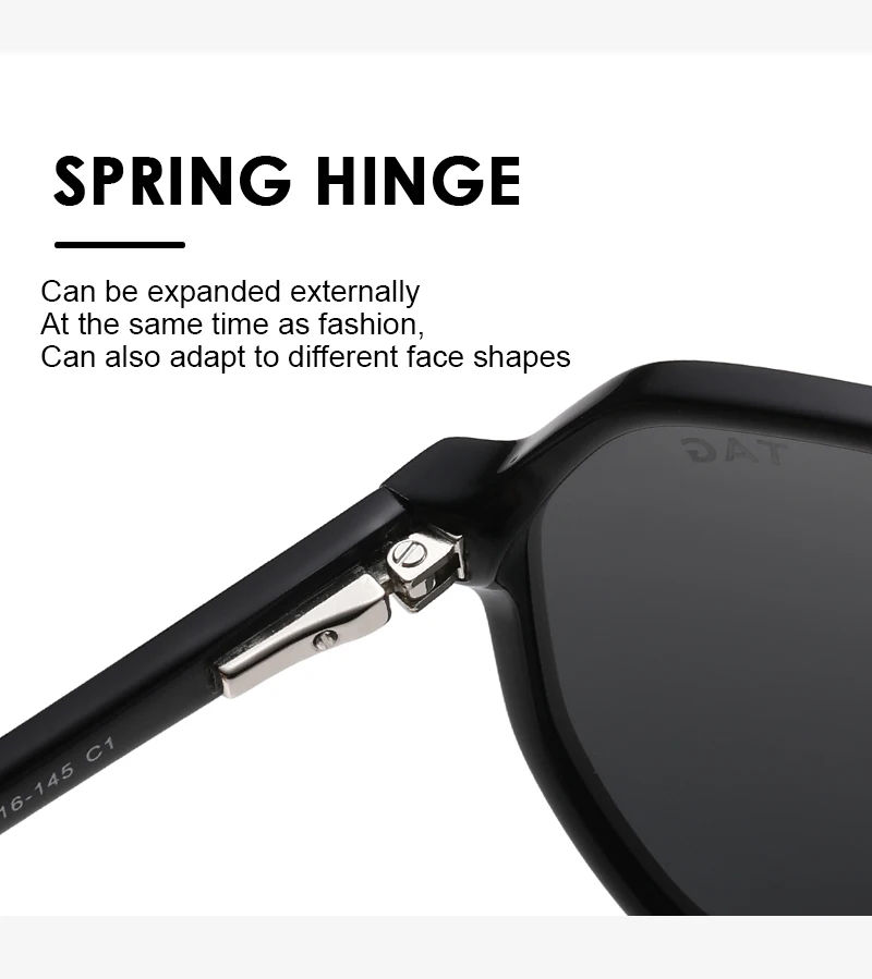 TAGHezekiah Vintage Acetat Polarisierte Sonnenbrille Herren Mode Retro Designer S8581 Sonnenbrille Damen Luxusmarke 2025 Sonnenbrille – Detail 6