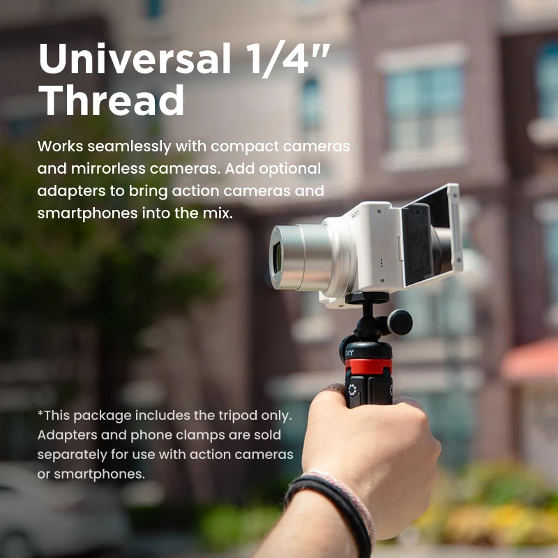JOBY HandyPod HD03 Clip Extend Tripod Three Shooting Modes for Livestreaming Shots with 5-section Extension Pole 360° Ball Head - Ảnh 4