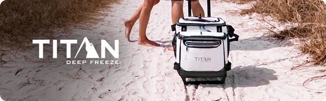 titan collapsible rolling cooler