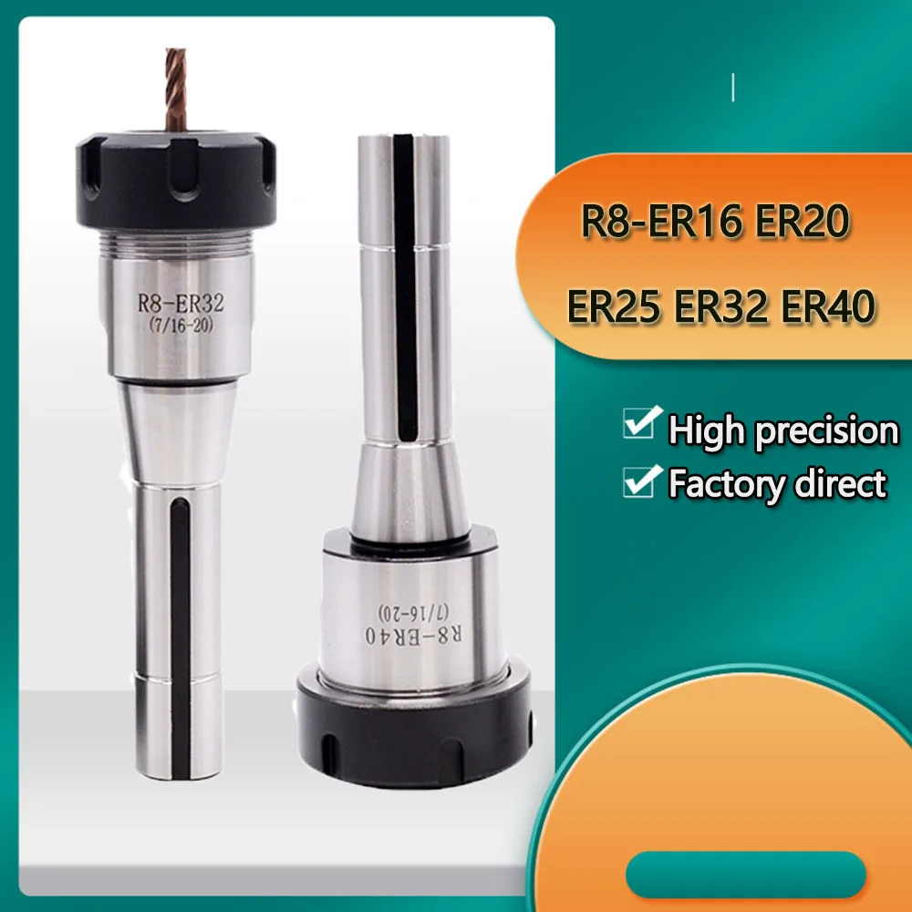 R8ERToolHolderR8ER16ER20ER25ER32ER40M12ColletChuckMilling