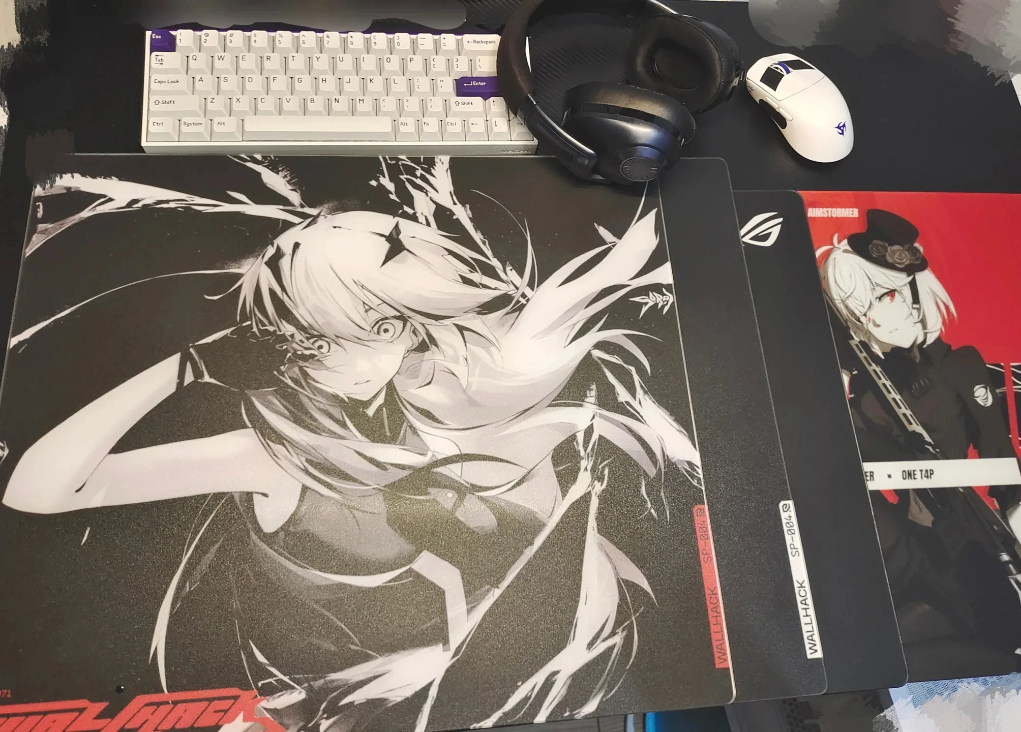 WALLHACK Frenzy SORA DRIFT SORA ARCADE TWINS glass mouse pad