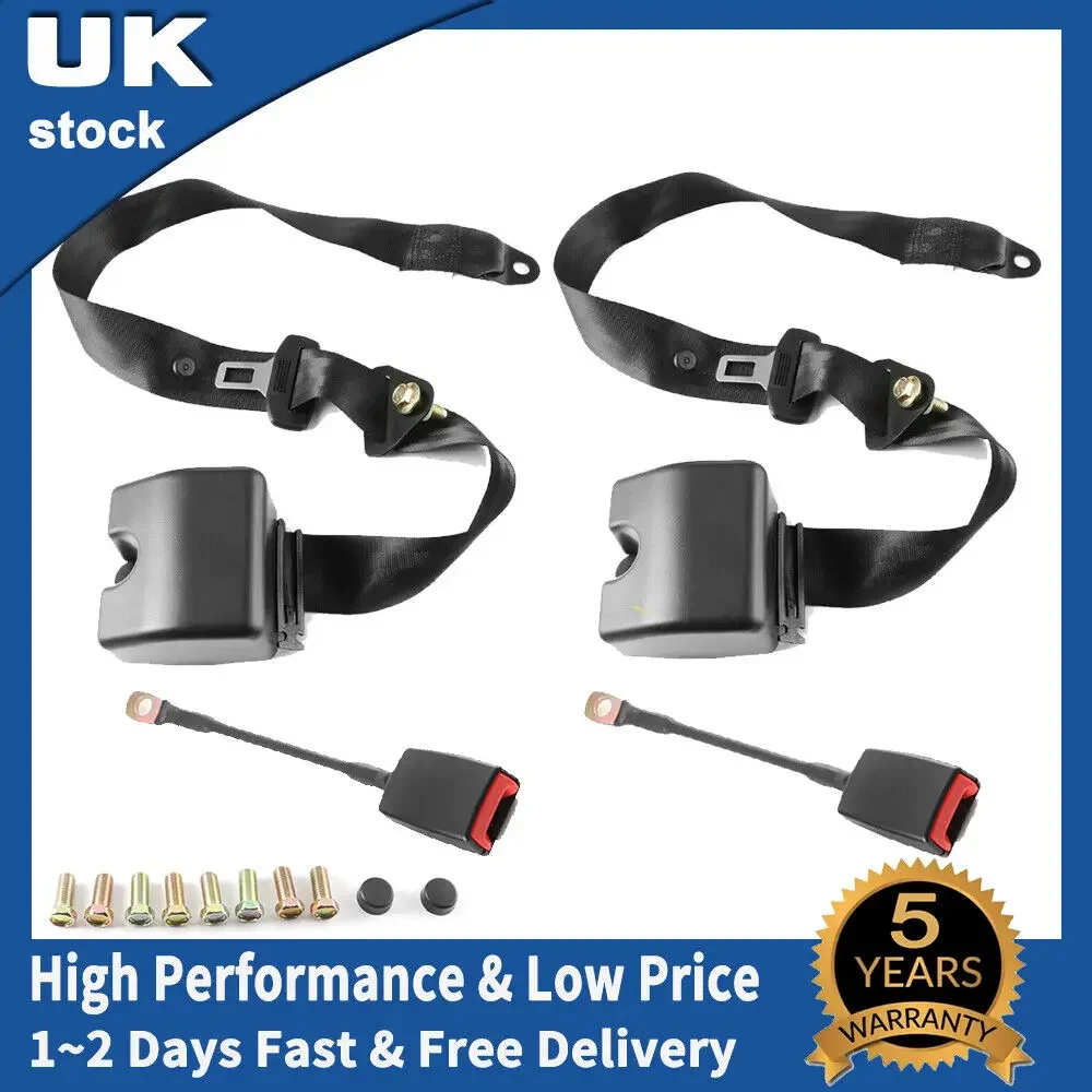 Universale 2 Set 3 Punti Sedile Retrattile Cinture Di Sicurezza Regolabili Cinturino Accessori Per Cinture Di Sicurezza 3M Per Auto Auto Jeep Truck Bu