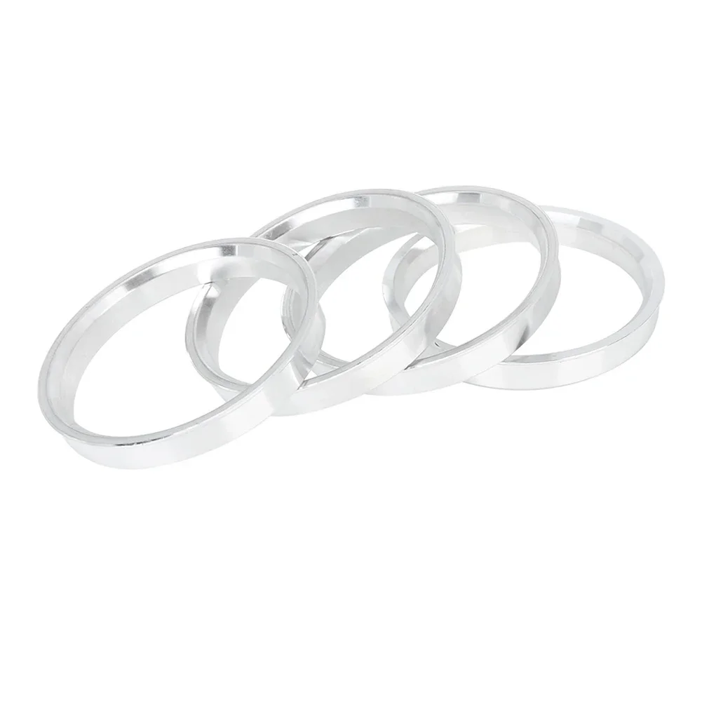 4pcs/set Aluminum Car Hub Centric Rings 72.6mm Car Hub to 74.1mm Wheel Bore for BMW Centric Rings Accessories wheel adapters spacers