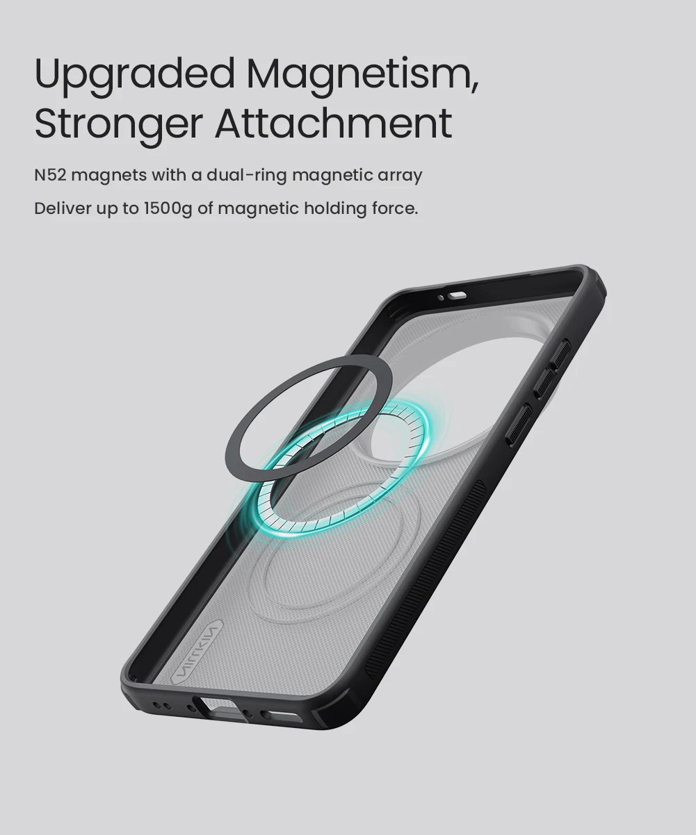 NILLKIN Magnetic Super Frosted Shield Matte Case - Premium Protection Cover
