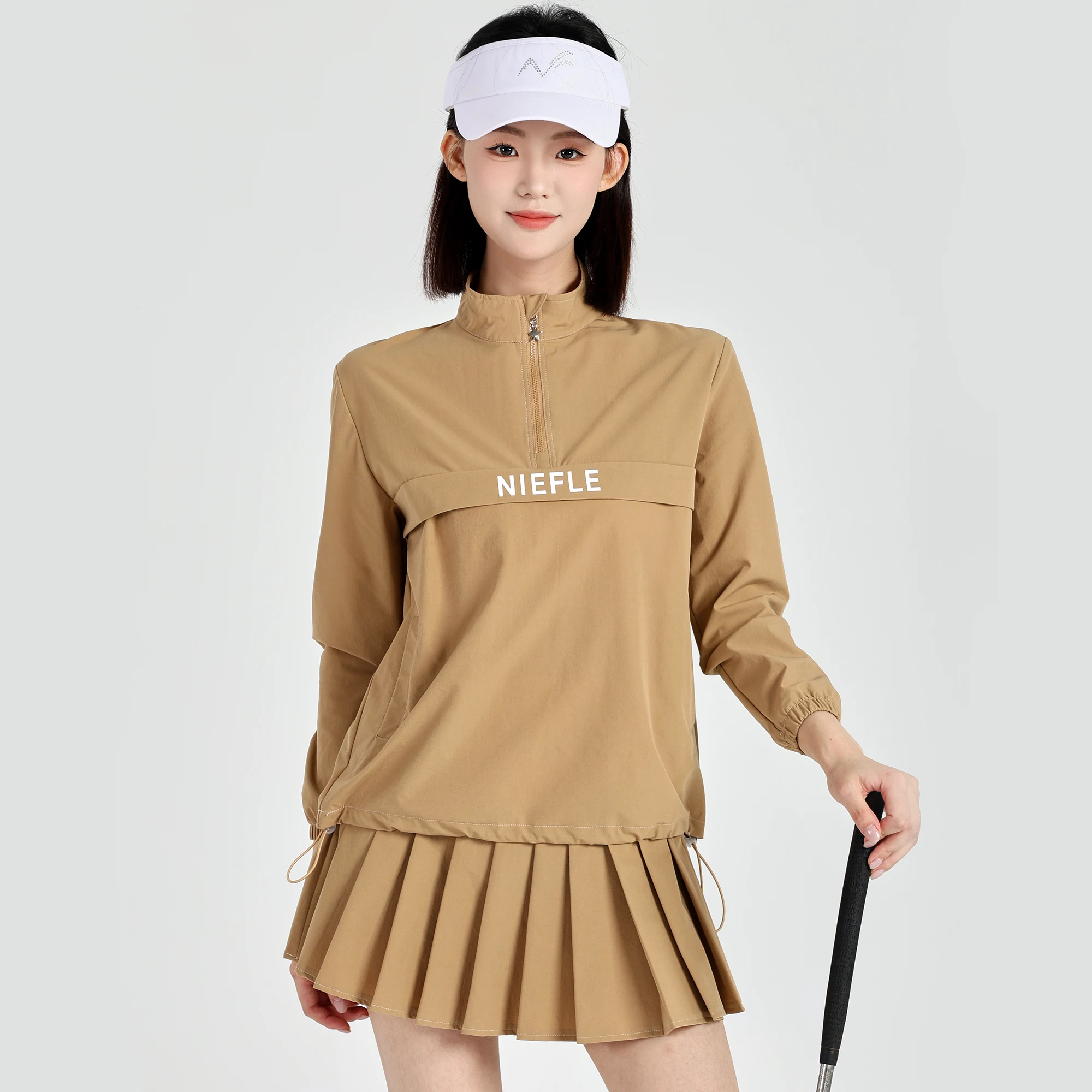 Women Golf Winter Long Sleeved Wear-resistant Fashion Versatile Short Skirt Outdoor Leisure Sports women golf skirt