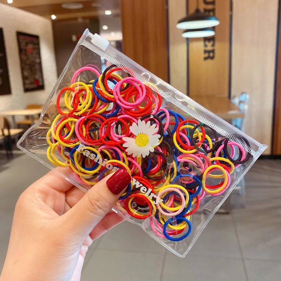 1000 / Pack Girl Colorful Fashion Disposable Rubber Band Elastic Hair Band  Hair Rope D - Walmart.com