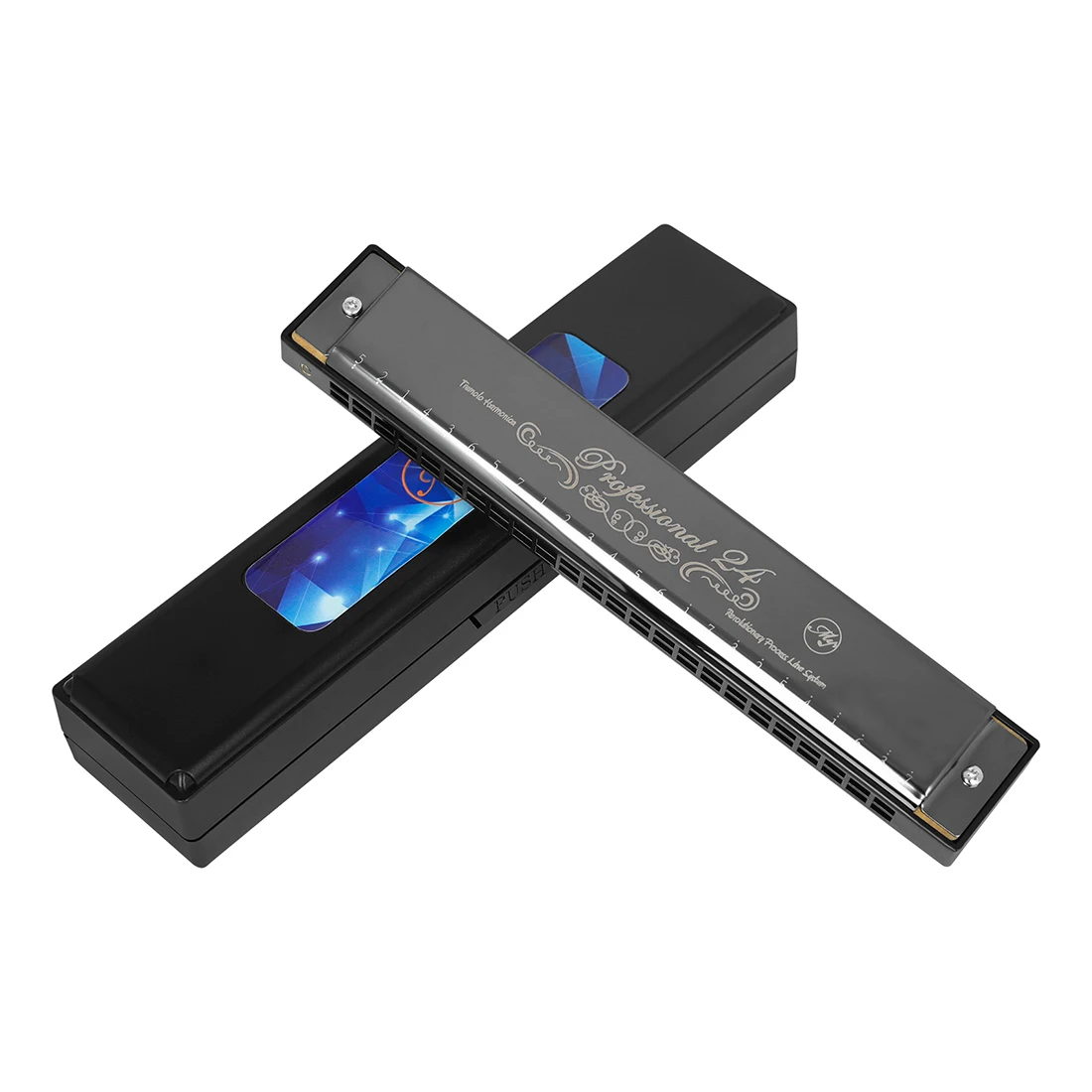 

Гармоника C-key Профессиональная с 24 отверстиями из АБС-пластика