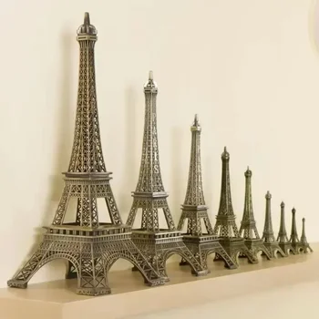 Bronzo Parigi Torre Eiffel Artigianato in metallo Decorazione della casa Accessori Figurina Statua Modello Souvenir Home Interior Design 2023 Nuovo 1