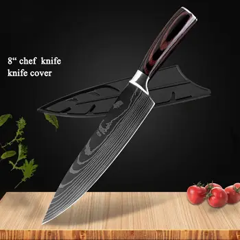 Coltelli da cucina professionali per Chef in acciaio inossidabile 7 cr17 mannaia per carne estremamente affilata frutta verdura Utility Chef Kitchen Tool 1