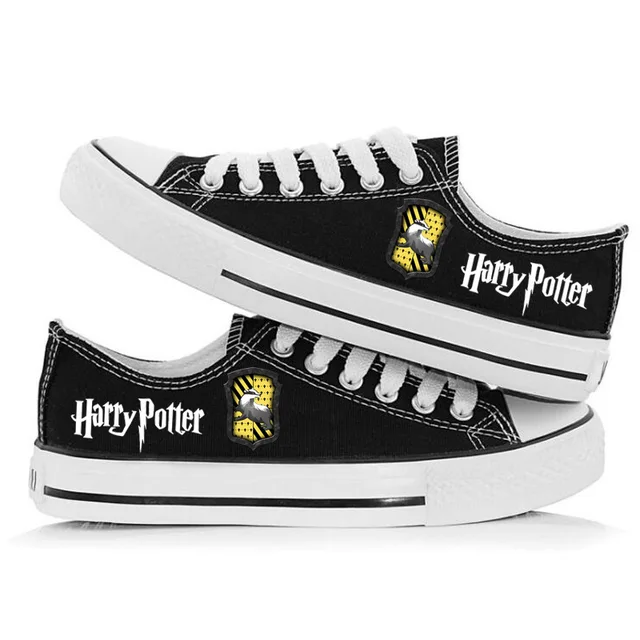 Harryy Potter Zweinstein College Serie Unisex Canvas Schoenen Paar Ronde  Kop Laag Top Lace Ademend Student Casual Doek Schoenen - AliExpress