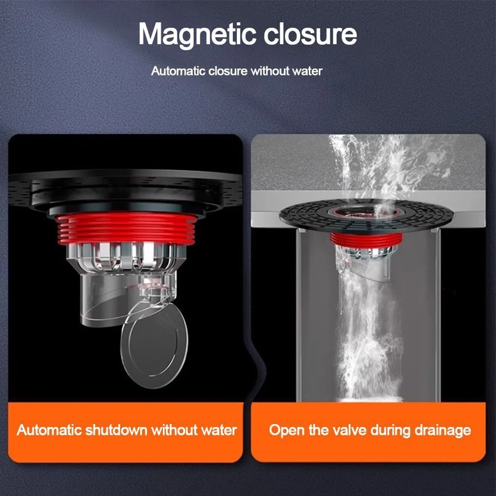 Floor Drain Core Bathroom Shower Floor Strainer Cover Toilet Sewer Anti-Odor ABS Drain Sink Strainer Shower Backflow Filter-Plug sink filter sink strainer shower drain catcher floor drain filter hair drain catcher hair drain filter floor drain hair catcher drain hair catcher floor drain hair filter washbasin plug