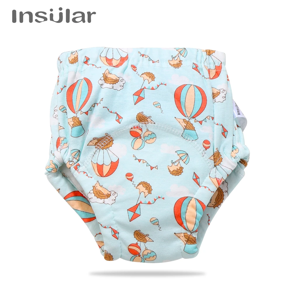 Insular 1Pc Baby Diapers Reusable Cloth Nappies Waterproof Kid Boys Girls  Cotton Training Pants Washable Underwear Cloth Diapers - AliExpress