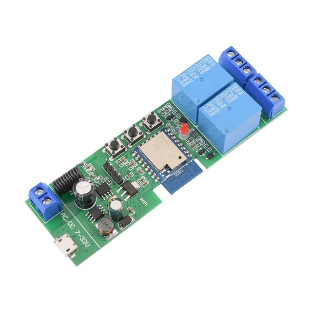 Tuya 1/2/4 Way WiFi Remote Control Relay Switch Module Supports 433MHZ RF Receiver DC7-32V USB 5V Smart Home Garage Universal 5
