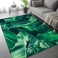 Green Tropical Leaf Carpet for Living Room Home Decor Sofa Table Large Area Rugs Lounge Anti-slip Floor Mat Children's Room Mat 2