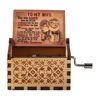 Wooden Hand-cranked Musical Box Best Gift Carving Music Box To My Wife Theme Mini Musical Box Home Decoration for Thanksgiving 1