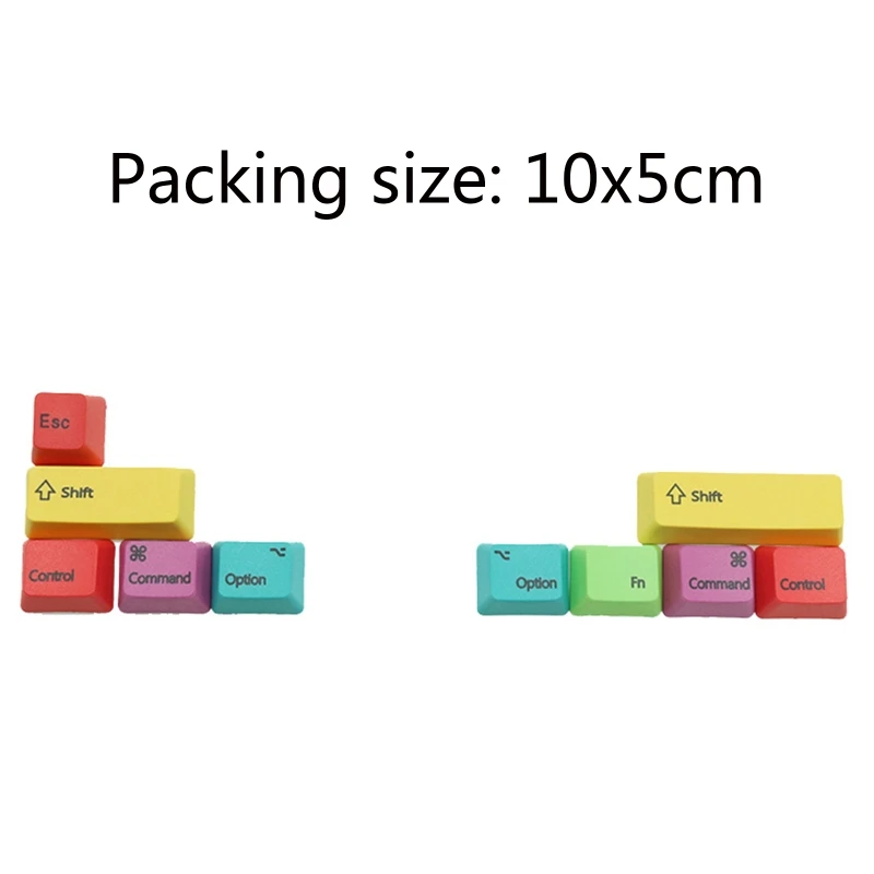 OFBK PBT 백라이트 키 캡 Doubleshot CMYK 키 세트 Cherry/Kailh/Outemu MX 스위치 용 OEM 프로필 기계식 게임용 키보드