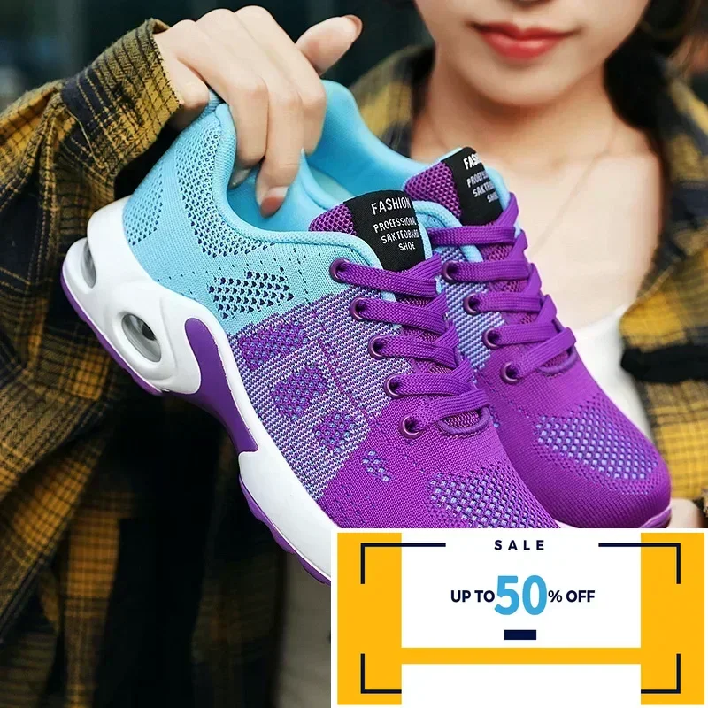 Women’s Sports Sneakers – Lightweight Lace-Up Athletic Mesh Shoes (EU Sizes 35–44) main image 0
