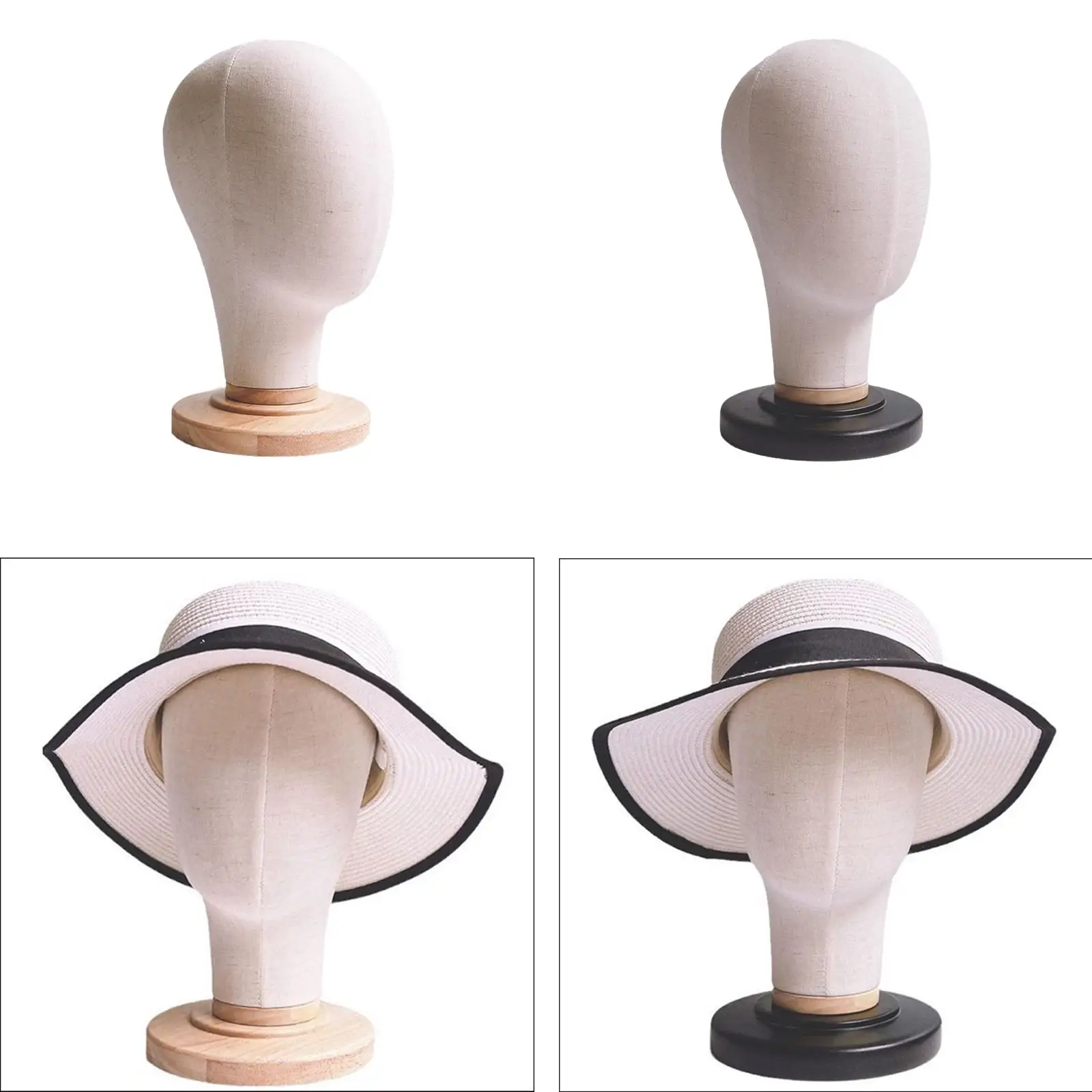 Mannequin Head Wig Making Hat Display Stand with Base Hairpiece Manikin Manikin Head Model for Beauty Salon or Shop Jewellery