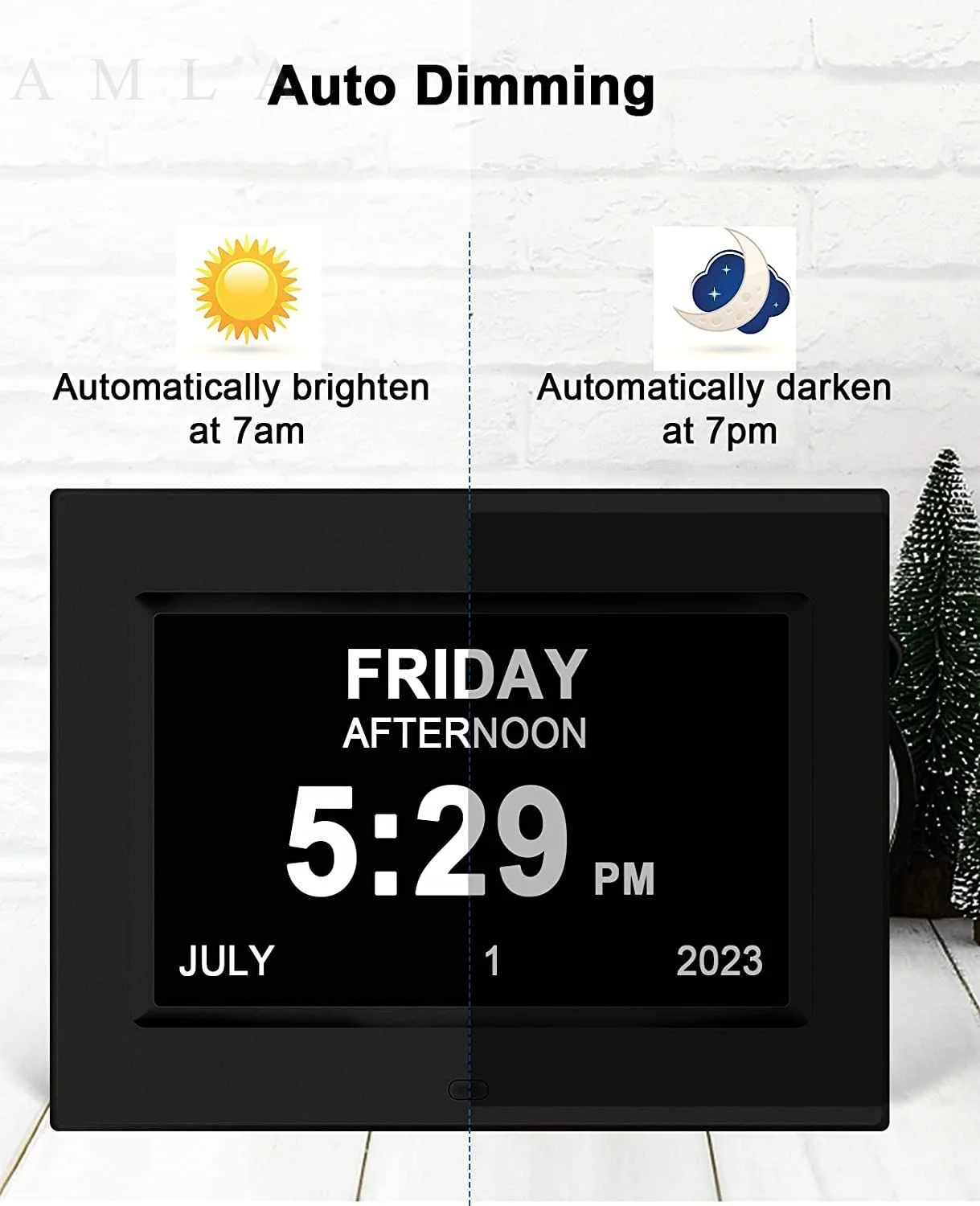 Reloj Calendario Alzheimer Dpertador Digital,Reloj Calendario De - Main Image